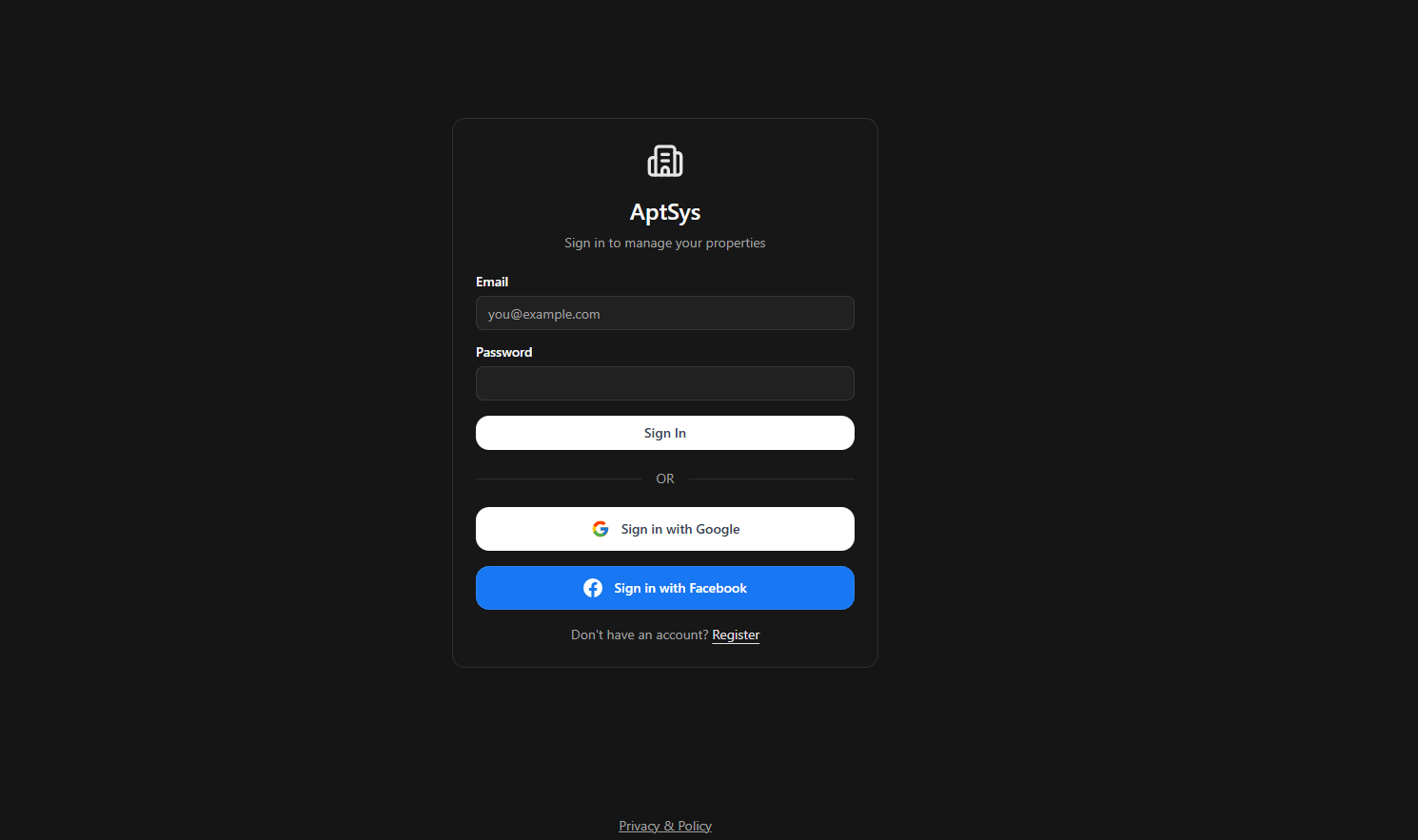 Apartment Management System